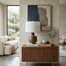 Hospitality furniture - Painted Base Linen Table Lamp - www.oroatrade.com