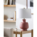 Hospitality furniture - Painted Base Linen Table Lamp - www.oroatrade.com