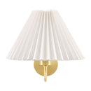 Hospitality furniture - Pleated White Linen Wall Lamp - www.oroatrade.com