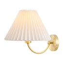 Hospitality furniture - Pleated White Linen Wall Lamp - www.oroatrade.com