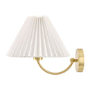 Hospitality furniture - Pleated White Linen Wall Lamp - www.oroatrade.com
