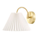 Hospitality furniture - Pleated White Linen Wall Lamp - www.oroatrade.com