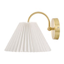 Hospitality furniture - Pleated White Linen Wall Lamp - www.oroatrade.com