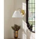 Hospitality furniture - Pleated White Linen Wall Lamp - www.oroatrade.com