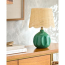 Hospitality furniture - Wavy Rattan Accent Table Lamp - www.oroatrade.com