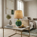 Hospitality furniture - Wavy Rattan Accent Table Lamp - www.oroatrade.com