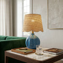 Hospitality furniture - Wavy Rattan Accent Table Lamp - www.oroatrade.com