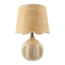 Hospitality furniture - Wavy Rattan Accent Table Lamp - www.oroatrade.com