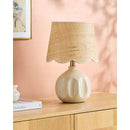 Hospitality furniture - Wavy Rattan Accent Table Lamp - www.oroatrade.com