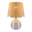 Hospitality furniture - Wavy Rattan Accent Table Lamp - www.oroatrade.com