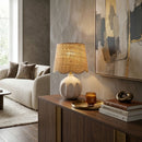 Hospitality furniture - Wavy Rattan Accent Table Lamp - www.oroatrade.com