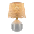 Hospitality furniture - Wavy Rattan Accent Table Lamp - www.oroatrade.com