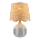 Hospitality furniture - Wavy Rattan Accent Table Lamp - www.oroatrade.com