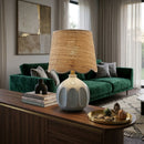 Hospitality furniture - Wavy Rattan Accent Table Lamp - www.oroatrade.com