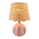 Hospitality furniture - Wavy Rattan Accent Table Lamp - www.oroatrade.com