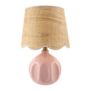 Hospitality furniture - Wavy Rattan Accent Table Lamp - www.oroatrade.com
