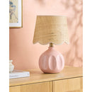 Hospitality furniture - Wavy Rattan Accent Table Lamp - www.oroatrade.com