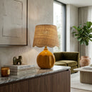 Hospitality furniture - Wavy Rattan Accent Table Lamp - www.oroatrade.com