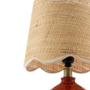 Hospitality furniture - Wavy Rattan Accent Table Lamp - www.oroatrade.com