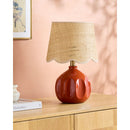 Hospitality furniture - Wavy Rattan Accent Table Lamp - www.oroatrade.com