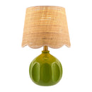Hospitality furniture - Wavy Rattan Accent Table Lamp - www.oroatrade.com