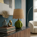 Hospitality furniture - Wavy Rattan Accent Table Lamp - www.oroatrade.com
