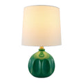 Hospitality furniture - Linen Carved Ceramic Table Lamp - www.oroatrade.com