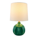 Hospitality furniture - Linen Carved Ceramic Table Lamp - www.oroatrade.com