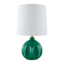 Hospitality furniture - Linen Carved Ceramic Table Lamp - www.oroatrade.com