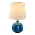 Hospitality furniture - Linen Carved Ceramic Table Lamp - www.oroatrade.com
