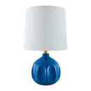 Hospitality furniture - Linen Carved Ceramic Table Lamp - www.oroatrade.com