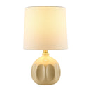 Hospitality furniture - Linen Carved Ceramic Table Lamp - www.oroatrade.com