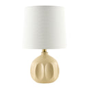 Hospitality furniture - Linen Carved Ceramic Table Lamp - www.oroatrade.com