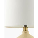Hospitality furniture - Linen Carved Ceramic Table Lamp - www.oroatrade.com