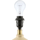 Hospitality furniture - Linen Carved Ceramic Table Lamp - www.oroatrade.com
