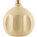 Hospitality furniture - Linen Carved Ceramic Table Lamp - www.oroatrade.com