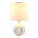 Hospitality furniture - Linen Carved Ceramic Table Lamp - www.oroatrade.com