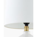 Hospitality furniture - Linen Carved Ceramic Table Lamp - www.oroatrade.com
