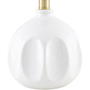 Hospitality furniture - Linen Carved Ceramic Table Lamp - www.oroatrade.com