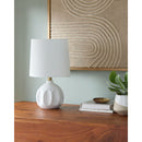 Hospitality furniture - Linen Carved Ceramic Table Lamp - www.oroatrade.com