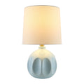 Hospitality furniture - Linen Carved Ceramic Table Lamp - www.oroatrade.com