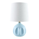 Hospitality furniture - Linen Carved Ceramic Table Lamp - www.oroatrade.com