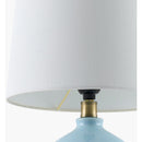 Hospitality furniture - Linen Carved Ceramic Table Lamp - www.oroatrade.com