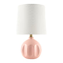 Hospitality furniture - Linen Carved Ceramic Table Lamp - www.oroatrade.com