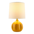 Hospitality furniture - Linen Carved Ceramic Table Lamp - www.oroatrade.com