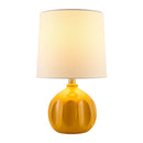 Hospitality furniture - Linen Carved Ceramic Table Lamp - www.oroatrade.com