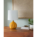 Hospitality furniture - Linen Carved Ceramic Table Lamp - www.oroatrade.com