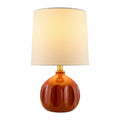 Hospitality furniture - Linen Carved Ceramic Table Lamp - www.oroatrade.com