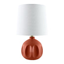 Hospitality furniture - Linen Carved Ceramic Table Lamp - www.oroatrade.com