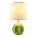 Hospitality furniture - Linen Carved Ceramic Table Lamp - www.oroatrade.com